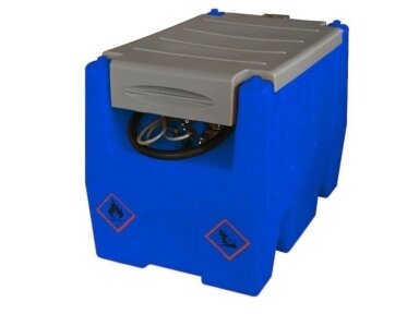 Adblue talpykla 220L Mobili (plastikinė) su pompa 12V ACAD40 (automatiniu pistoletu ir filtru)