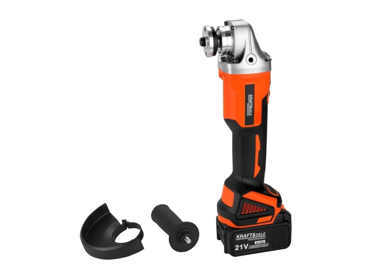 Akumuliatorinių įrankių komplektas 4 įrankiai + priedai 21 V 3x3 Ah KRAFT&DELE 8