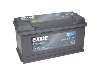 Akumuliatorius Exide PREMIUM Ea1000 100Ah 900A