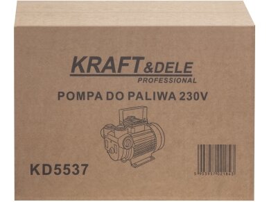 Dyzelinio kuro siurblys 230 V 550 W 60 l/min KRAFT&DELE KD5537 5 Dyzelinio kuro siurblys 230 V 550 W 60 l/min KRAFT&DELE KD5537 5