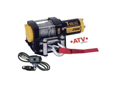 Elektrinė gervė 12V 2500LBS/1134KG (metalinis lynas)
