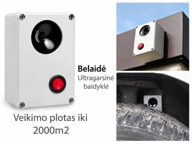 Kiaunių ir graužikų ultragarsinis atbaidytuvas H6