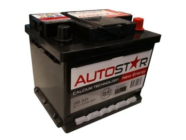 Akumuliatorius Autostar Ap54588 12V 45Ah 370A
